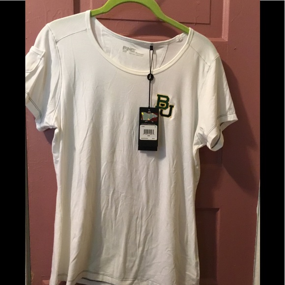 Ping Tops - NEW LADIES PING WHITE Baylor Bears T -SHIRT